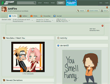 Tablet Screenshot of amifire.deviantart.com