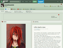 Tablet Screenshot of anneliesse666.deviantart.com