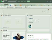 Tablet Screenshot of icydafox.deviantart.com