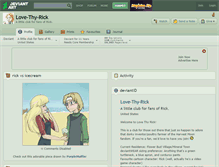 Tablet Screenshot of love-thy-rick.deviantart.com