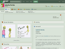 Tablet Screenshot of isabella-florida.deviantart.com