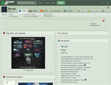Tablet Screenshot of dh-art.deviantart.com