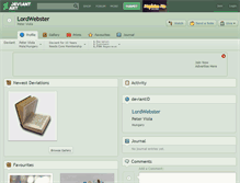Tablet Screenshot of lordwebster.deviantart.com