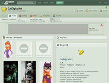 Tablet Screenshot of catdigitalart.deviantart.com