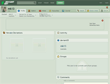Tablet Screenshot of mk13.deviantart.com