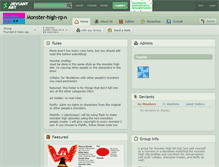 Tablet Screenshot of monster-high-rp.deviantart.com