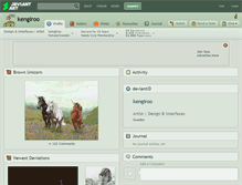 Tablet Screenshot of kengiroo.deviantart.com