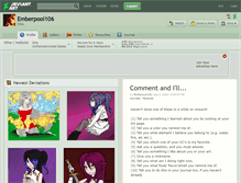Tablet Screenshot of emberpool106.deviantart.com