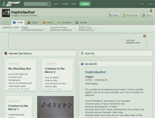 Tablet Screenshot of inspiredauthor.deviantart.com