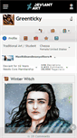 Mobile Screenshot of greenticky.deviantart.com
