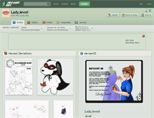 Tablet Screenshot of ladyjewel.deviantart.com