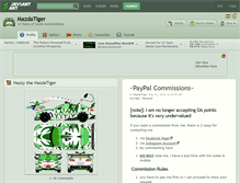 Tablet Screenshot of mazdatiger.deviantart.com