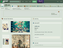 Tablet Screenshot of milk-jun.deviantart.com
