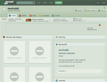 Tablet Screenshot of mochulski.deviantart.com
