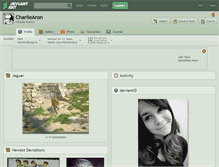 Tablet Screenshot of charliearon.deviantart.com