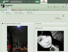 Tablet Screenshot of casuarinax.deviantart.com