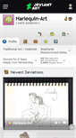 Mobile Screenshot of harlequin-art.deviantart.com