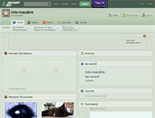 Tablet Screenshot of miss-macabre.deviantart.com