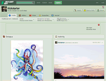 Tablet Screenshot of kickstarter.deviantart.com