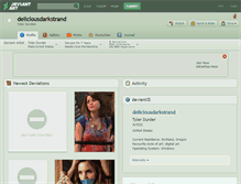 Tablet Screenshot of deliciousdarkstrand.deviantart.com