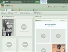 Tablet Screenshot of dracos123.deviantart.com