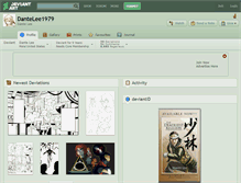 Tablet Screenshot of dantelee1979.deviantart.com