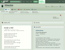 Tablet Screenshot of mrbeardman.deviantart.com