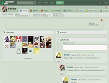 Tablet Screenshot of kahliee.deviantart.com