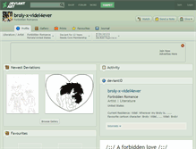 Tablet Screenshot of broly-x-videl4ever.deviantart.com