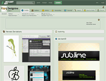 Tablet Screenshot of designine.deviantart.com