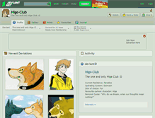 Tablet Screenshot of hige-club.deviantart.com