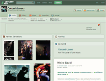 Tablet Screenshot of concert-lovers.deviantart.com
