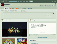 Tablet Screenshot of juventino11.deviantart.com