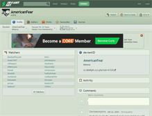 Tablet Screenshot of americanfear.deviantart.com
