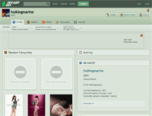 Tablet Screenshot of hulkingmarine.deviantart.com