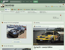Tablet Screenshot of caponedesign.deviantart.com