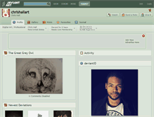 Tablet Screenshot of chrishallart.deviantart.com