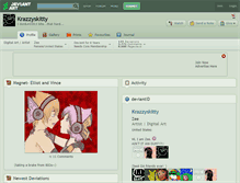 Tablet Screenshot of krazzyskitty.deviantart.com