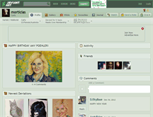 Tablet Screenshot of morticias.deviantart.com