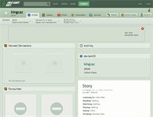 Tablet Screenshot of kingcaz.deviantart.com