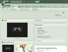Tablet Screenshot of mendia.deviantart.com