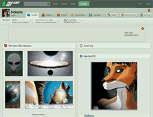 Tablet Screenshot of hokens.deviantart.com