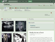 Tablet Screenshot of finalflare.deviantart.com