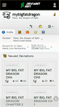 Mobile Screenshot of mybigfatdragon.deviantart.com