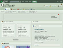 Tablet Screenshot of mybigfatdragon.deviantart.com