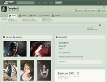 Tablet Screenshot of devadevil.deviantart.com