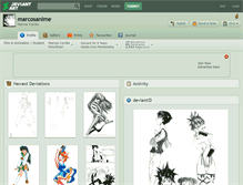 Tablet Screenshot of marcosanime.deviantart.com