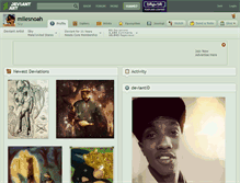 Tablet Screenshot of milesnoah.deviantart.com