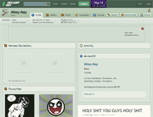 Tablet Screenshot of missy-may.deviantart.com