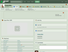 Tablet Screenshot of musculus.deviantart.com